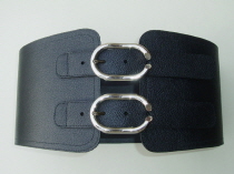 BS2 Black Leather Corset Belt 