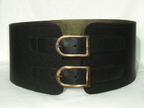 BB1 Black Leather Corset Belt SOLD