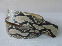 Python Snakeskin Belt Strap G 50mm wide to make a belt up to 42 inches in length