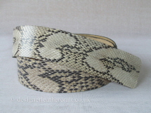 Python Snakeskin Belt Strap H 50mm wide to make a belt up to 44 inches in length