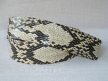 Python Snakeskin Belt Strap J 50mm wide to make a belt up to 47 inches in length
